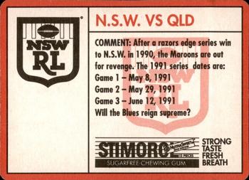 1991 Stimorol NRL #161 State of Origin Back